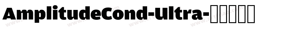 AmplitudeCond-Ultra字体转换