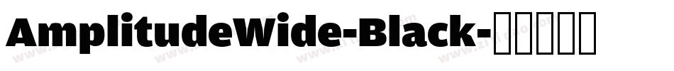 AmplitudeWide-Black字体转换