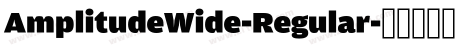 AmplitudeWide-Regular字体转换
