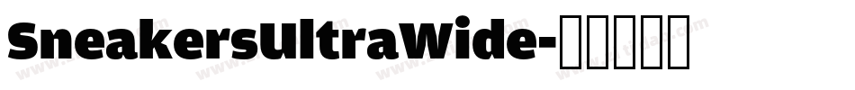SneakersUltraWide字体转换