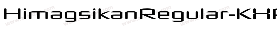 HimagsikanRegular-KXPZ字体转换