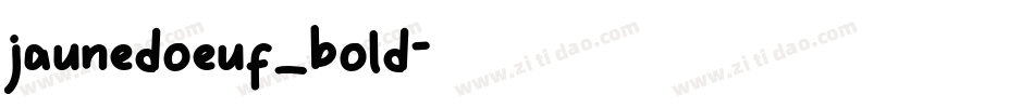 jaunedoeuf_bold字体转换