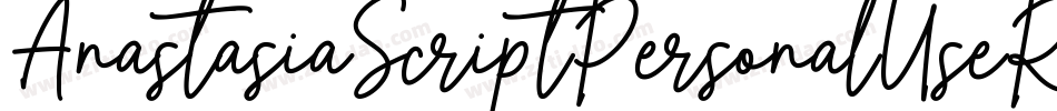 AnastasiaScriptPersonalUseRegular-KDVA字体转换