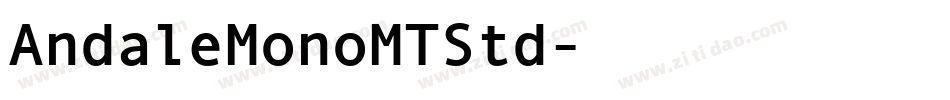 AndaleMonoMTStd字体转换