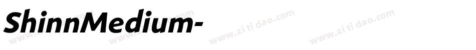 ShinnMedium字体转换