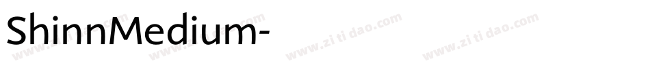 ShinnMedium字体转换
