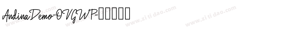 AndinaDemo-OVGWP字体转换