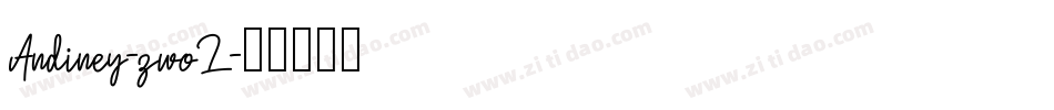 Andiney-zwoL字体转换