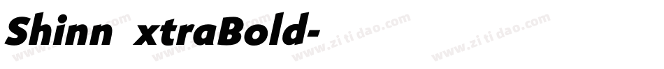 ShinnExtraBold字体转换