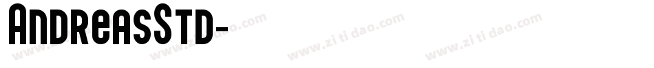 AndreasStd字体转换