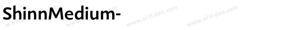 ShinnMedium字体转换