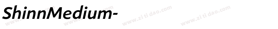 ShinnMedium字体转换