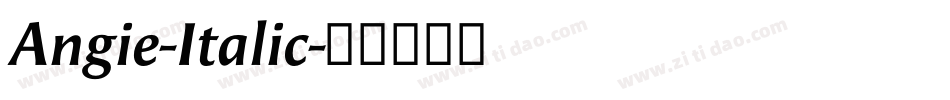 Angie-Italic字体转换