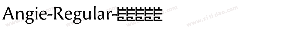 Angie-Regular字体转换