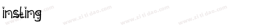 insting字体转换