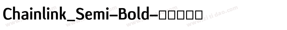 Chainlink_Semi-Bold字体转换