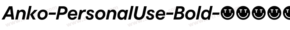 Anko-PersonalUse-Bold字体转换