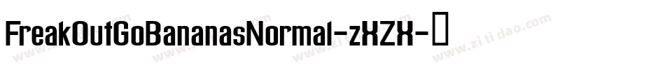 FreakOutGoBananasNormal-zXZX字体转换