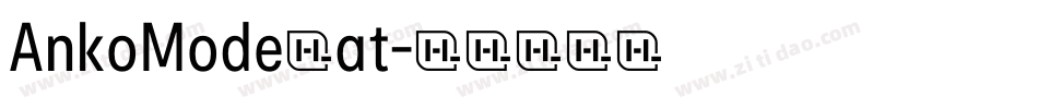 AnkoModerat字体转换