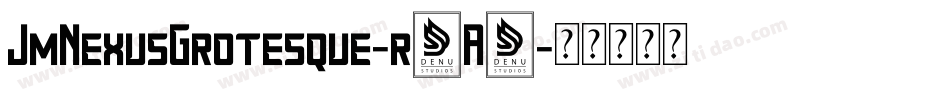 JmNexusGrotesque-r5A7字体转换