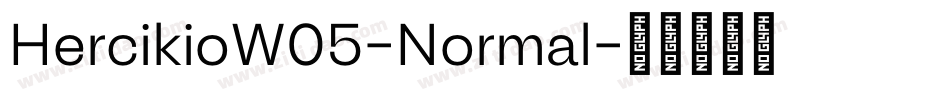 HercikioW05-Normal字体转换