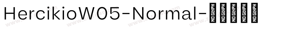 HercikioW05-Normal字体转换