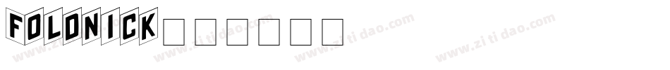 Foldnick字体转换
