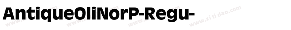 AntiqueOliNorP-Regu字体转换