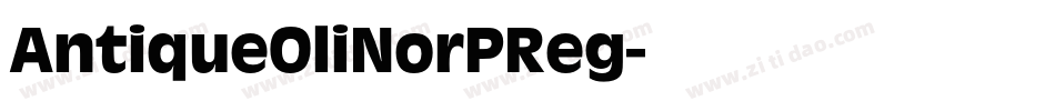 AntiqueOliNorPReg字体转换