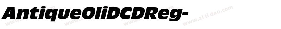AntiqueOliDCDReg字体转换