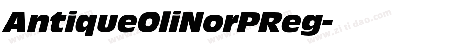 AntiqueOliNorPReg字体转换