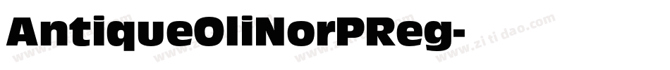 AntiqueOliNorPReg字体转换