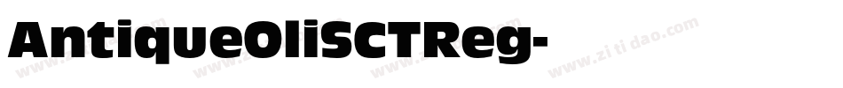 AntiqueOliSCTReg字体转换