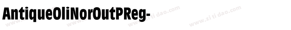 AntiqueOliNorOutPReg字体转换
