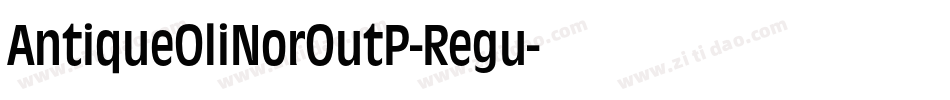 AntiqueOliNorOutP-Regu字体转换
