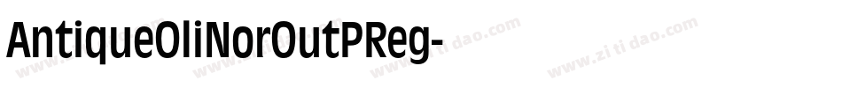 AntiqueOliNorOutPReg字体转换