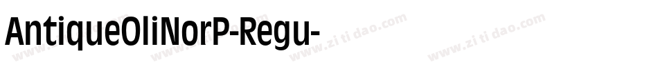 AntiqueOliNorP-Regu字体转换