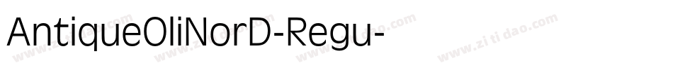 AntiqueOliNorD-Regu字体转换