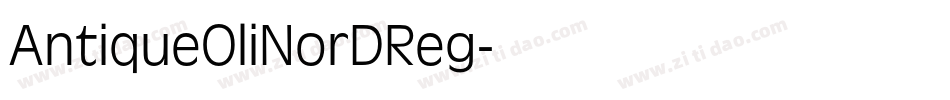 AntiqueOliNorDReg字体转换