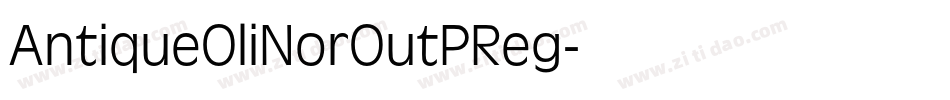 AntiqueOliNorOutPReg字体转换