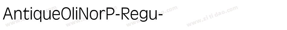 AntiqueOliNorP-Regu字体转换