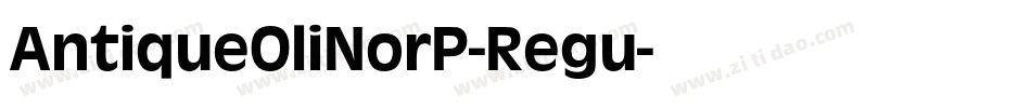 AntiqueOliNorP-Regu字体转换