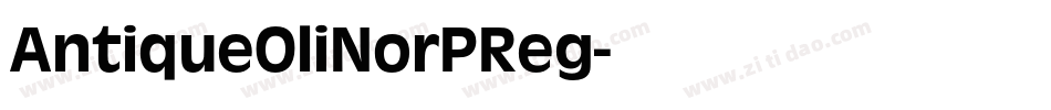 AntiqueOliNorPReg字体转换