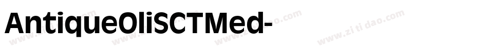 AntiqueOliSCTMed字体转换