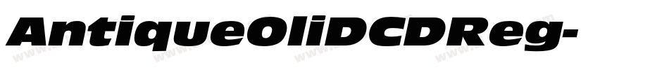 AntiqueOliDCDReg字体转换