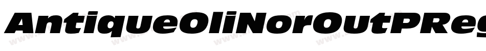 AntiqueOliNorOutPReg字体转换