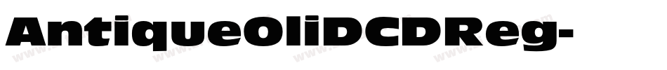 AntiqueOliDCDReg字体转换