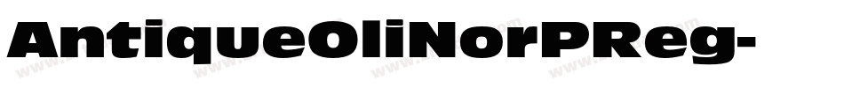AntiqueOliNorPReg字体转换