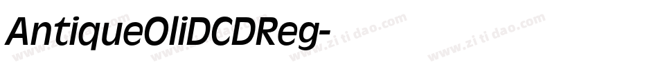 AntiqueOliDCDReg字体转换