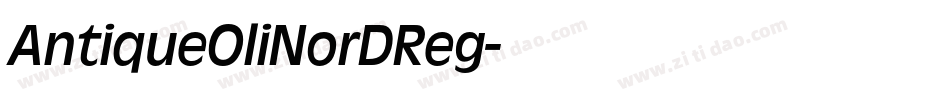 AntiqueOliNorDReg字体转换